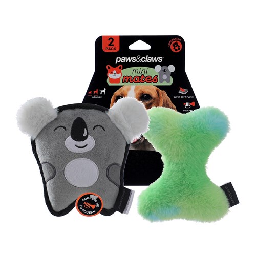 TINY TUFF + BONE PLUSH TOY 2PK