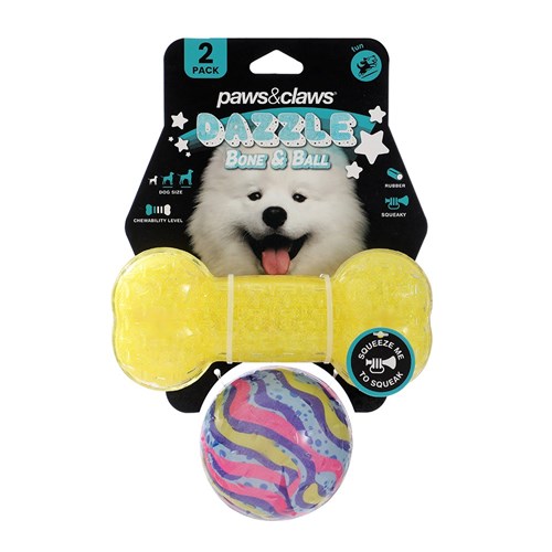 GLITTER BONE + PRINTED BALL