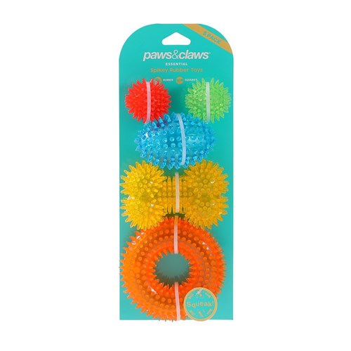 SPIKEY TPR TOYS MULTI PACK 5PC