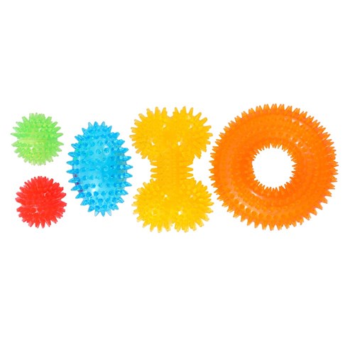 SPIKEY TPR TOYS MULTI PACK 5PC