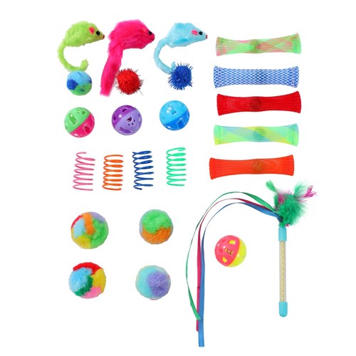 POUNCE MEGA MIX CAT TOYS 24PK