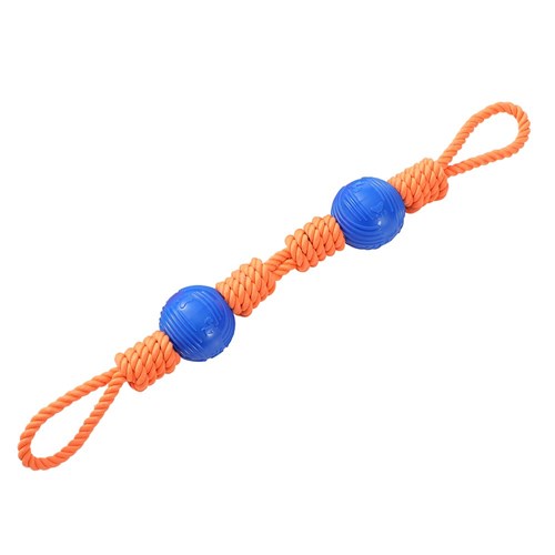 DOUBLE LOOP ROPE & TPR DOG TOY