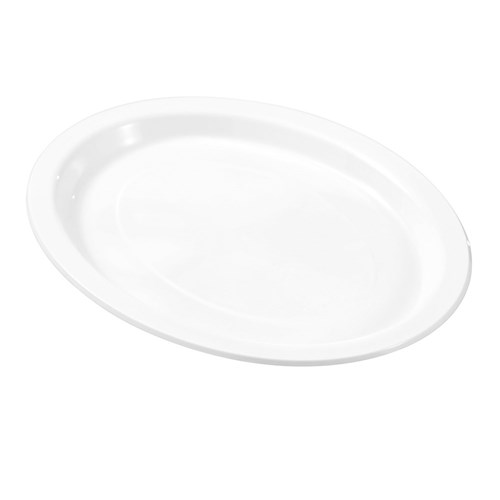 REUSABLE PLASTIC OVAL PLATE