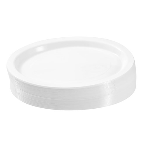 REUSABLE PLASTIC OVAL PLATE