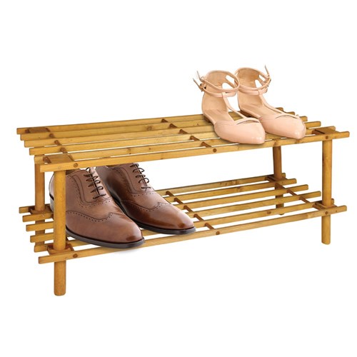 SHOE RACK 2 TIER 74X26X30CM