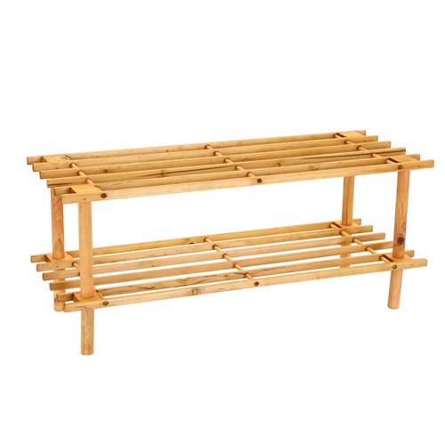 SHOE RACK 2 TIER 74X26X30CM