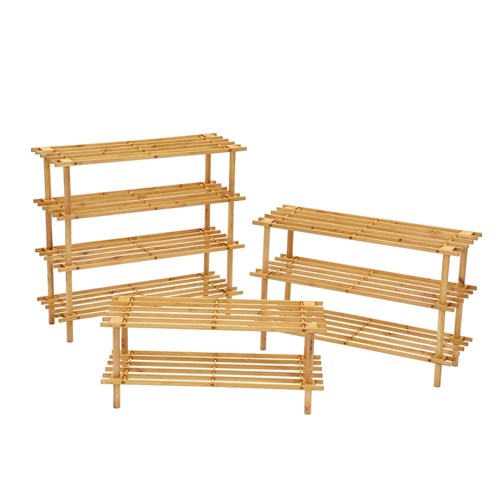 SHOE RACK 3 TIER 74X26X49CM