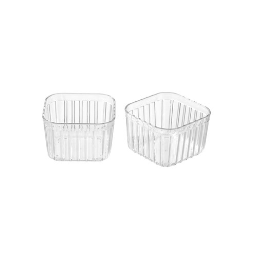 CRYSTAL RIBBED TRAY 2PK