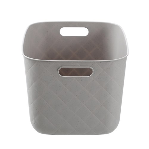 DIAMOND QUILTED BASKET L