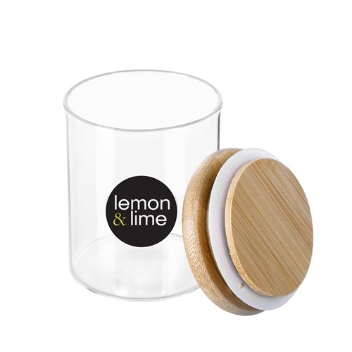 CAMDEN GLASS JAR BAMBOO LID