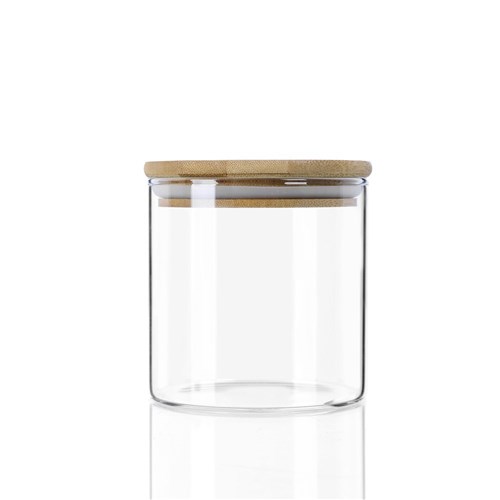 CAMDEN GLASS JAR BAMBOO LID