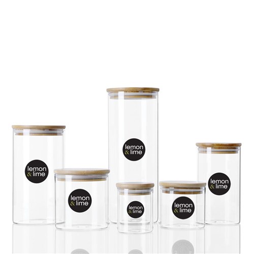 CAMDEN GLASS JAR BAMBOO LID