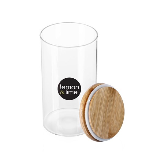 CAMDEN GLASS JAR BAMBOO LID