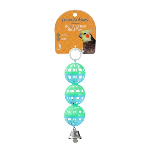 BALL AND BELL BIRD TOY