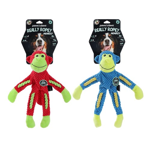 PLUSH MONKEY W/ ROPE SKELETON