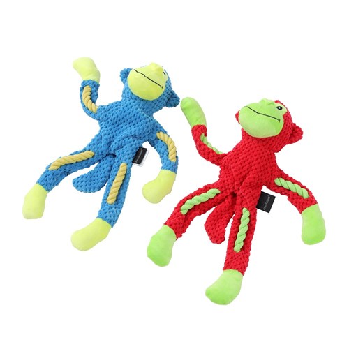 PLUSH MONKEY W/ ROPE SKELETON