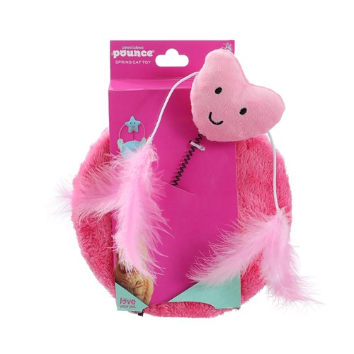 POUNCE PLUSH SPRING CAT TOY