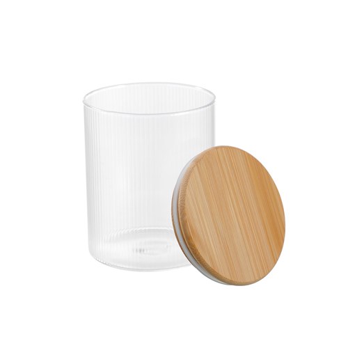 CAMDEN RIBBED GLASS JAR