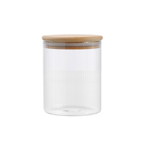 CAMDEN RIBBED GLASS JAR
