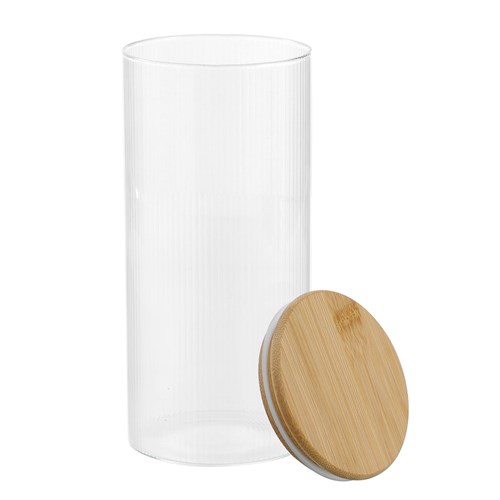 CAMDEN RIBBED GLASS JAR