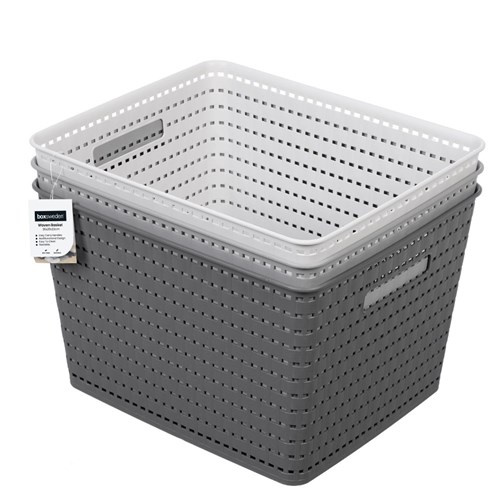 WOVEN BASKET 35X29X22CM