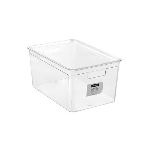 CRYSTAL STORAGE BOX LIDDED 20L