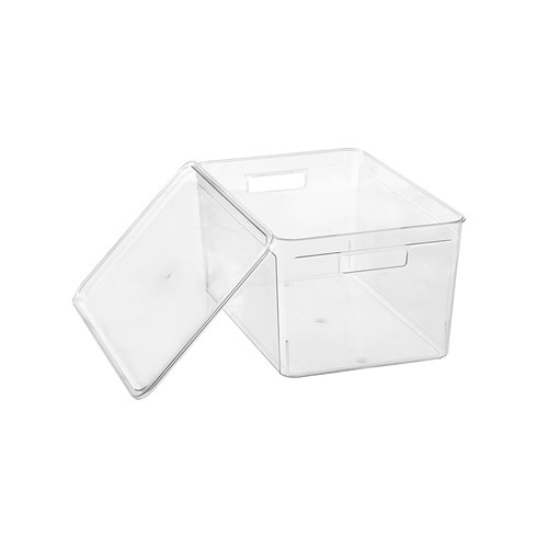 CRYSTAL STORAGE BOX LIDDED 20L