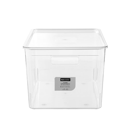 CRYSTAL STORAGE BOX LIDDED 35L