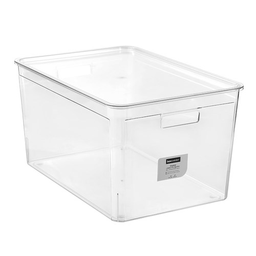 CRYSTAL STORAGE BOX LIDDED 50L