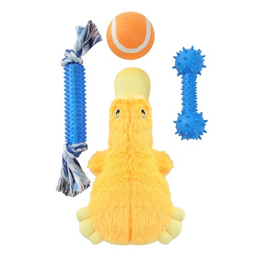 P&C DOG TOYS 4PK  2 ASSTD