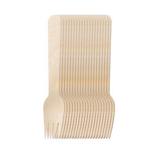 ECO WOODEN FORKS 15.5CM 20PK