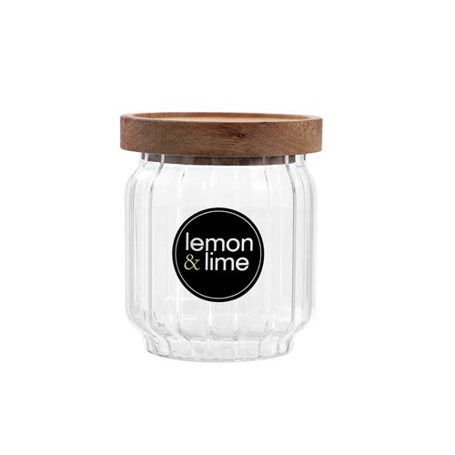 WOODEND ACACIA RIBBED GLASS