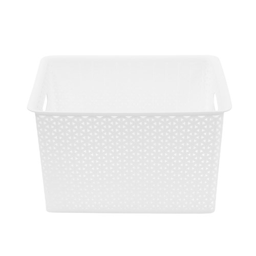 WICKER DESIGN ORGANISER BASKET