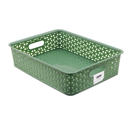 WICKER DESIGN ORGANISER BASKET