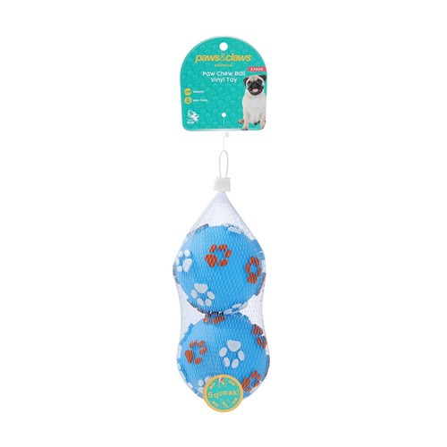 PAW PRINT BALL 2PK VINYL