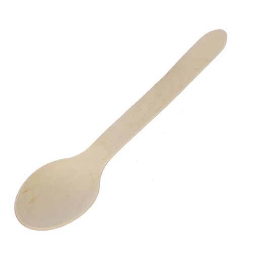 ECO WOODEN SPOONS 15.5CM 50PK
