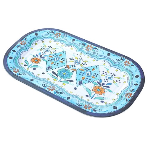 MOROCCAN MELAMINE OVAL PLATTER