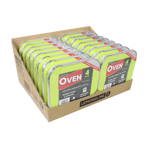 FOIL CONTAINER W/ LID 4PK