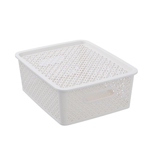 MEDALLION BASKET WITH LID