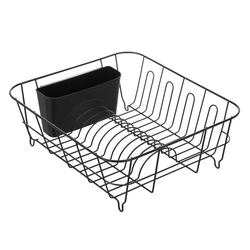 WIRE DISH RACK W/ CUTLERY