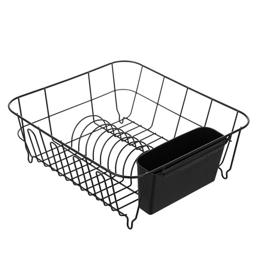WIRE DISH RACK W/ CUTLERY