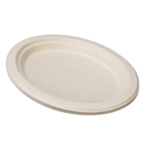ECO SUGARCANE OVAL PLATE