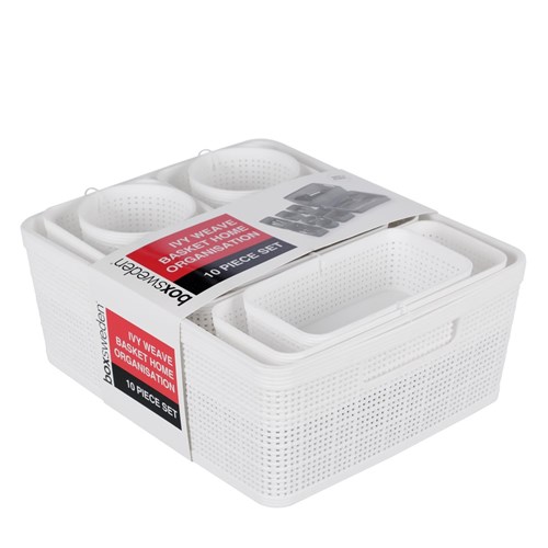 IVY WEAVE BASKET 10PC HOME