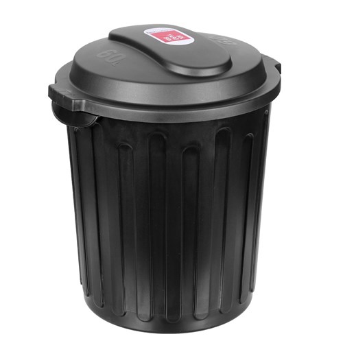 YARD BIN DOME TOP 60L BLACK