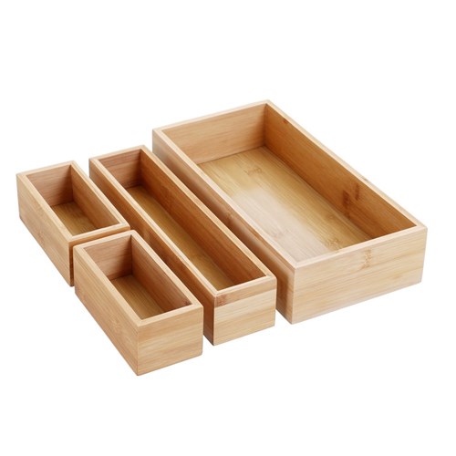 BAMBOO ORGANISATION TRAY SET