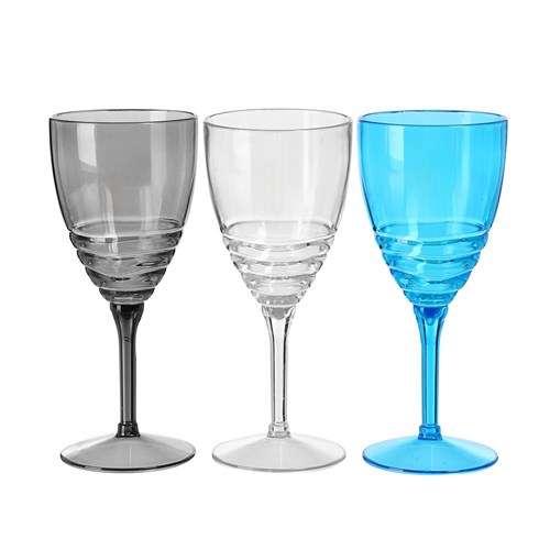WAVE DECO WINE GOBLET 400ML