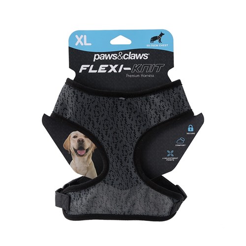 FLEXIBLE-KNIT DOG HARNESS
