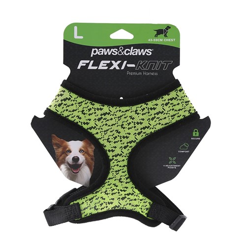 FLEXIBLE-KNIT DOG HARNESS