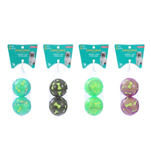 TPR & FELT BALL PET TOYS
