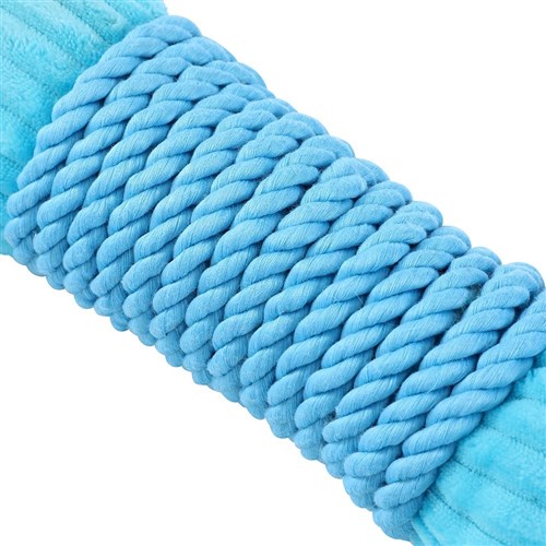 ROPED-UP PLUSH BONE AQUA
